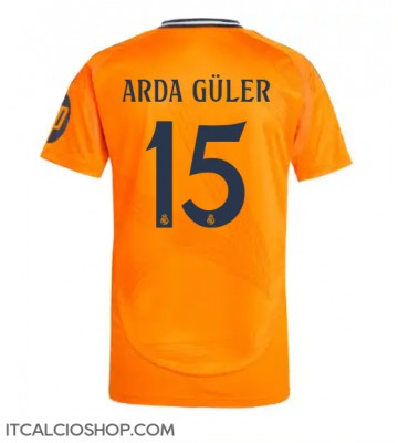 Real Madrid Arda Guler #15 Seconda Maglia 2024-25 Manica Corta